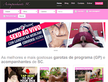 Tablet Screenshot of acompanhantesc.com.br